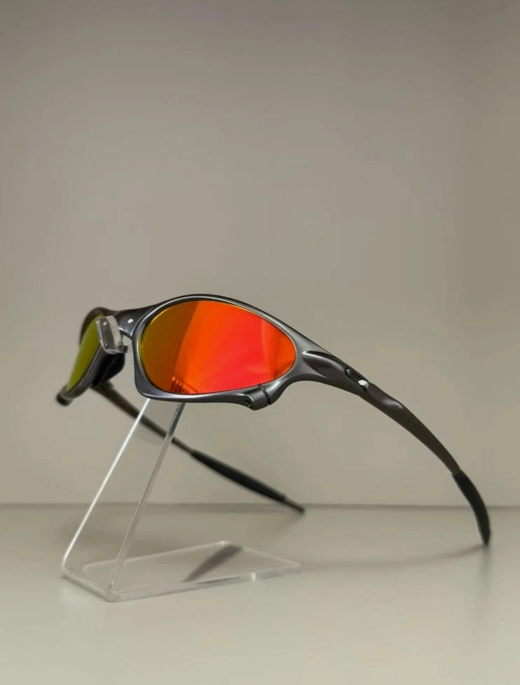 Oakley Penny Juliet X Metal Sunglasses Gray Frame Ruby Red LensIN BOX