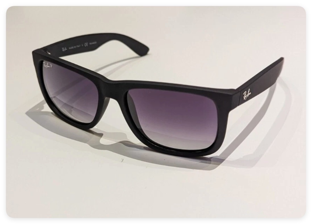 US Ray-Ban RB4165 622/T3 Justin Polarized Sunglasses Grey Classic Frame 54mm
