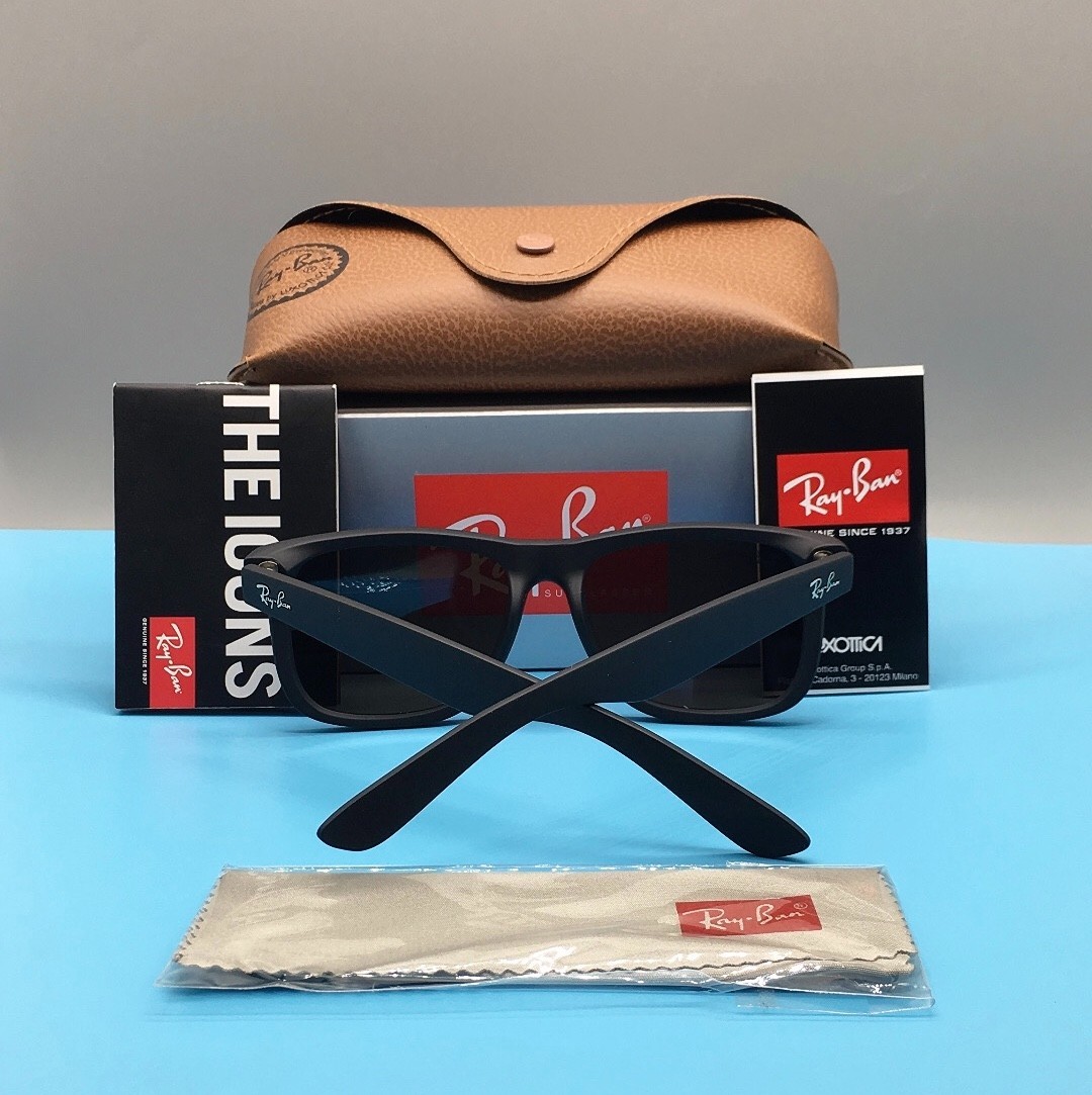 RB4165 Ray-Ban Gray JUSTIN Unisex Sunglasses {RB4165 54-16 145MM} ROT-001