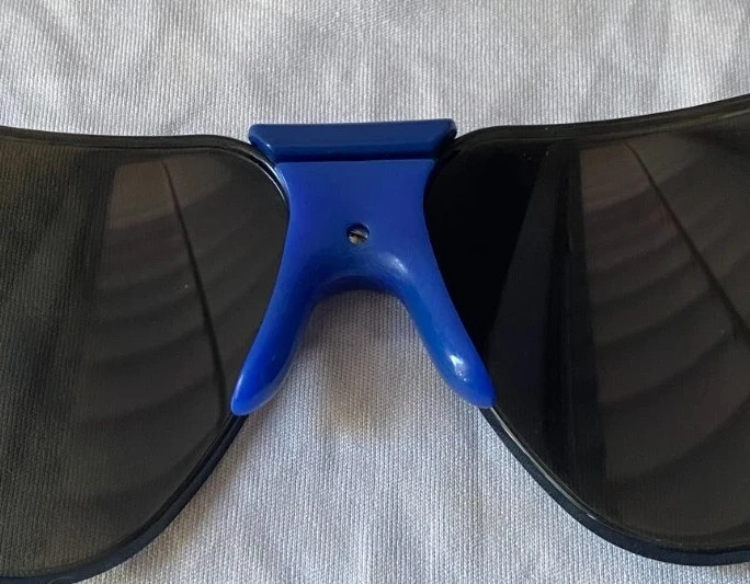 🇺🇸 1980’s Gargoyle Sunglasses 85MM – 44 Blue’s, Brian Bosworth / The – Boz !!