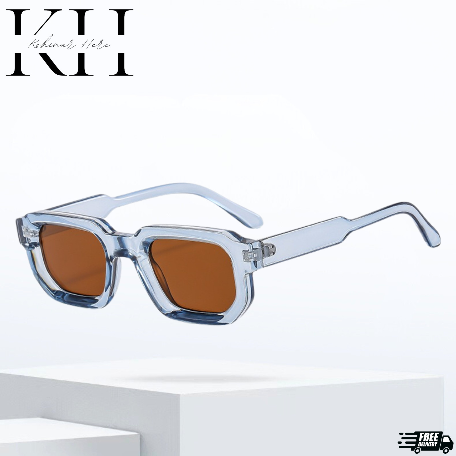 MEN SUNGLASSES HIP HOP SQUARE DESIGNER SHADES RETRO THICK FRAME CLASSIC FASHION