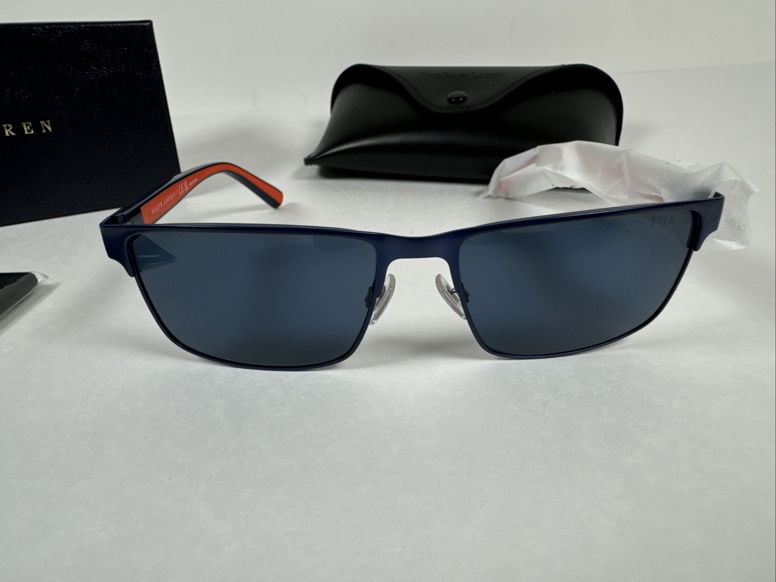 Polo Ralph Lauren Men PH3155 Sunglasses – Shiny Black / Brown Lenses 145-57-17mm