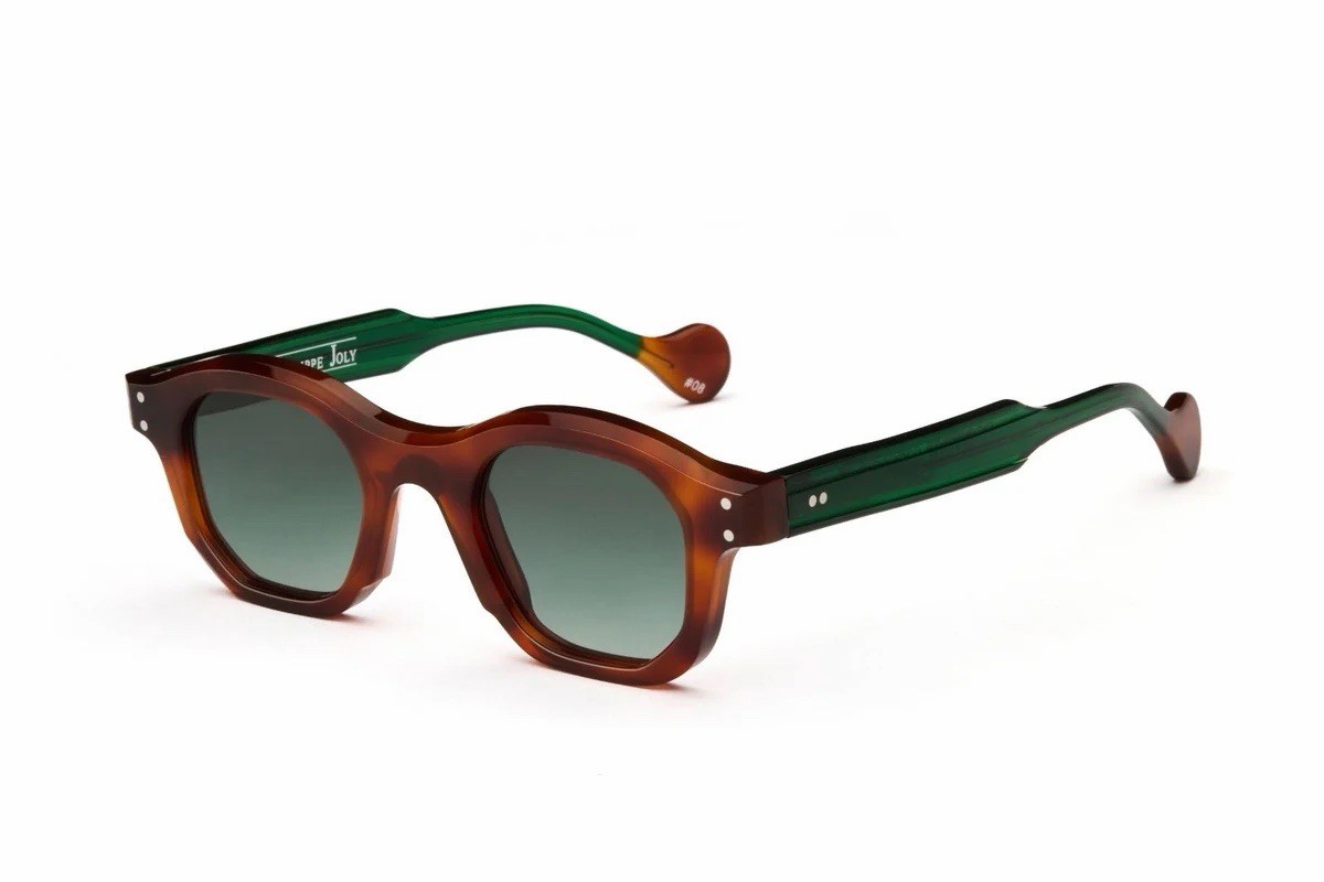 Jean Philippe Joly Positive Attitude 378 Honey Havana Dark Green Sunglasses