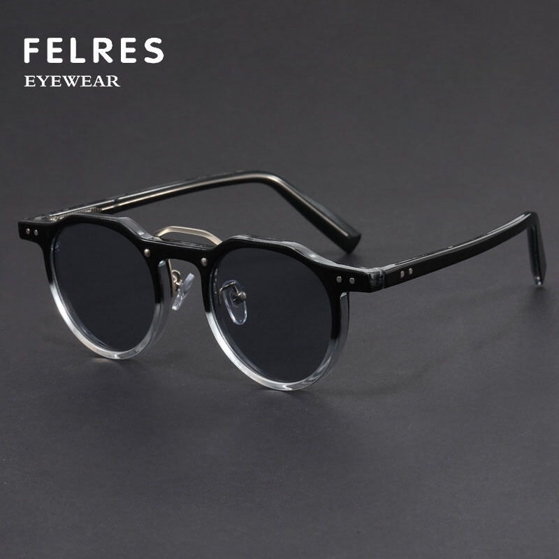 Round Frame Men Punk Fashion Sunglasses Retro Driving Traveling Shade Glasses