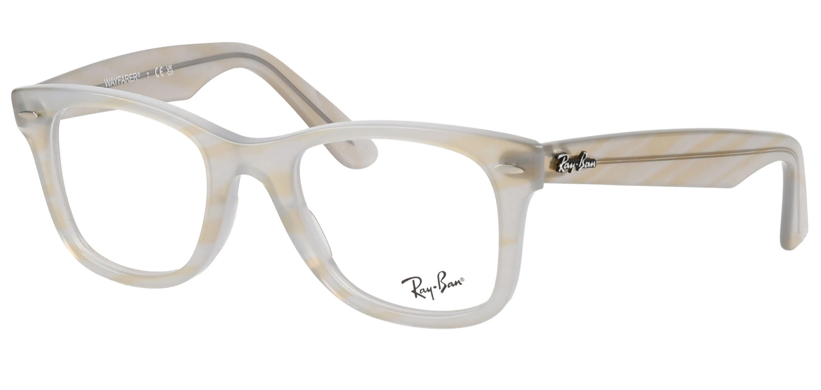 RAY-BAN WAYFARER RB 4340V 8382 PHOTO BLUE STRIPE SUNGLASSES 50MM