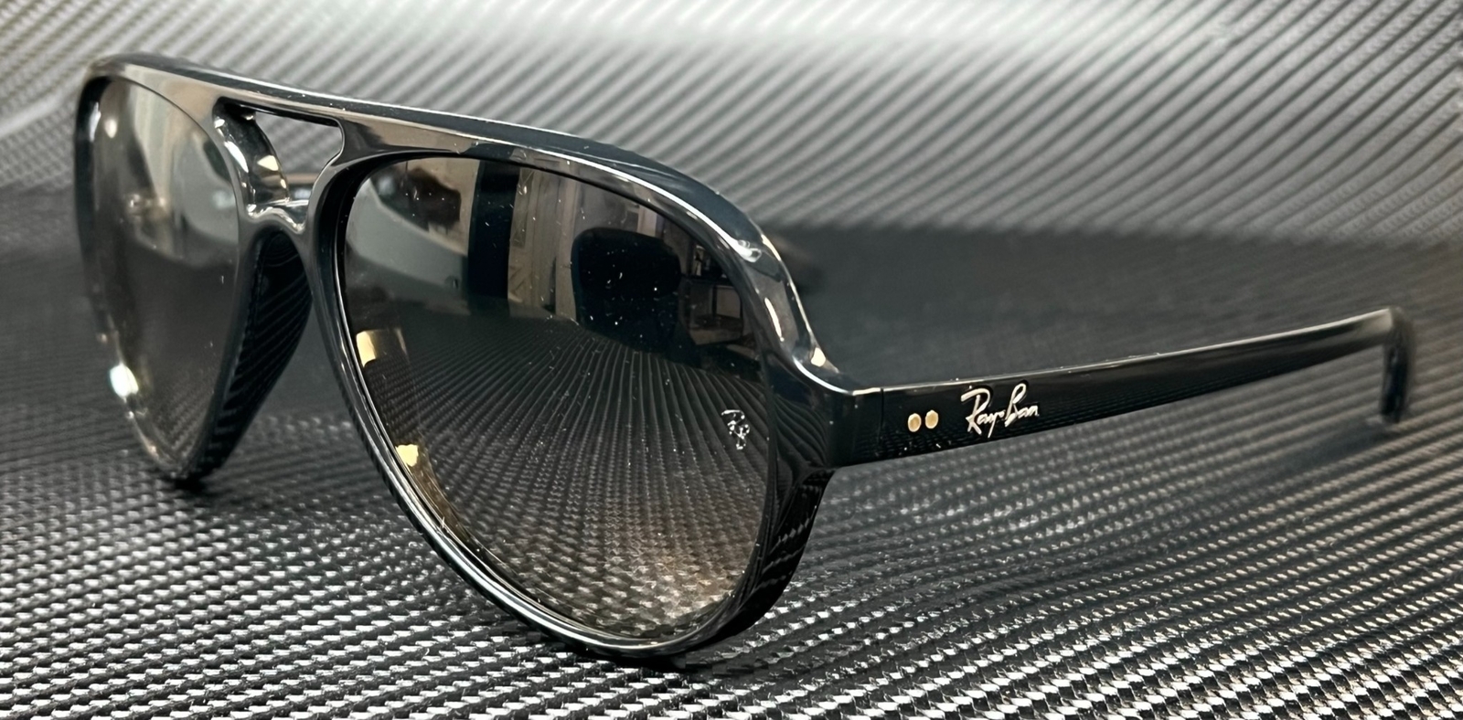 RAY BAN RB4125 601 32 Black Pilot Men’s 59 mm Sunglasses