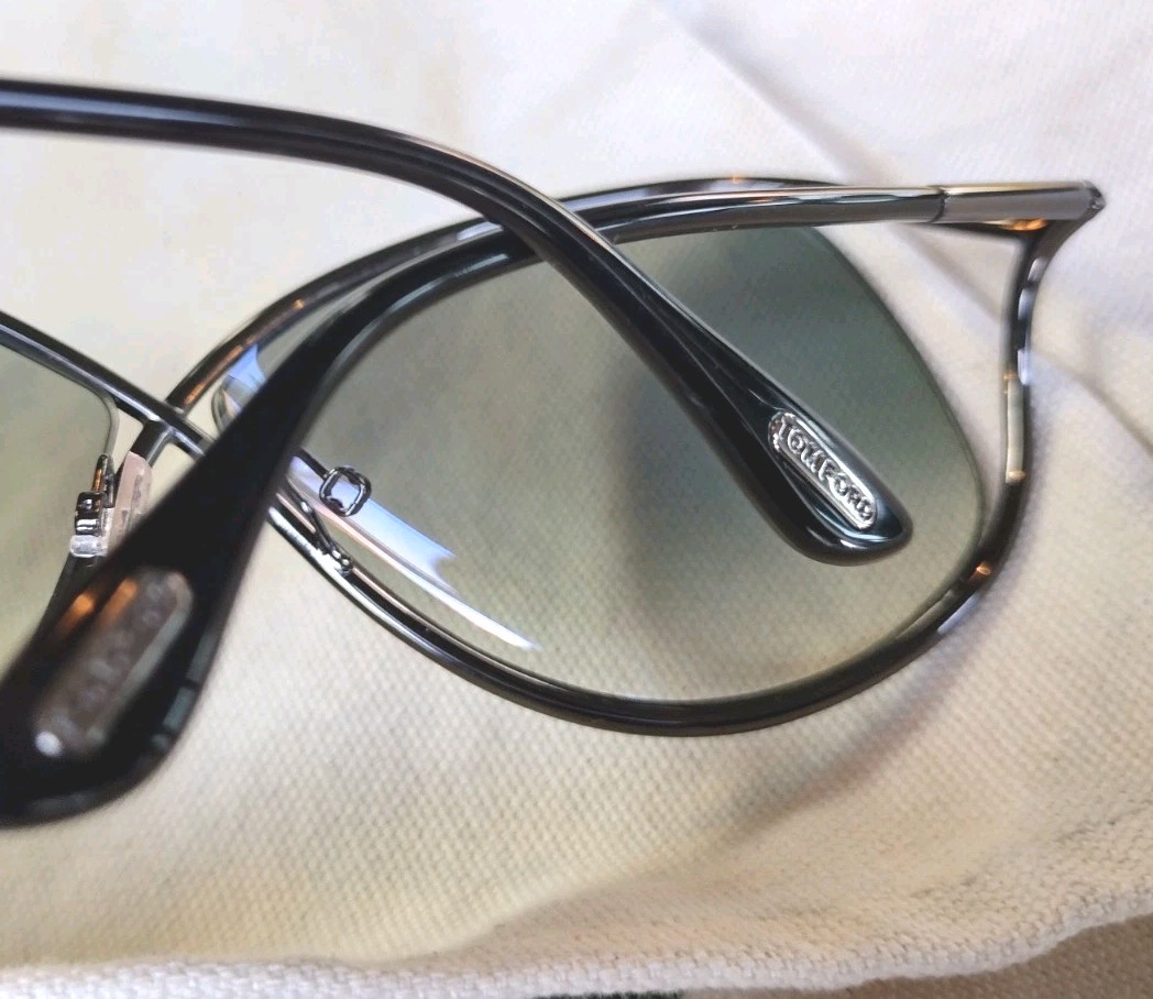 Tom Ford TF130 Miranda Womens Metal Sunglass 08B Shiny Gunmetal 68-10 Italy