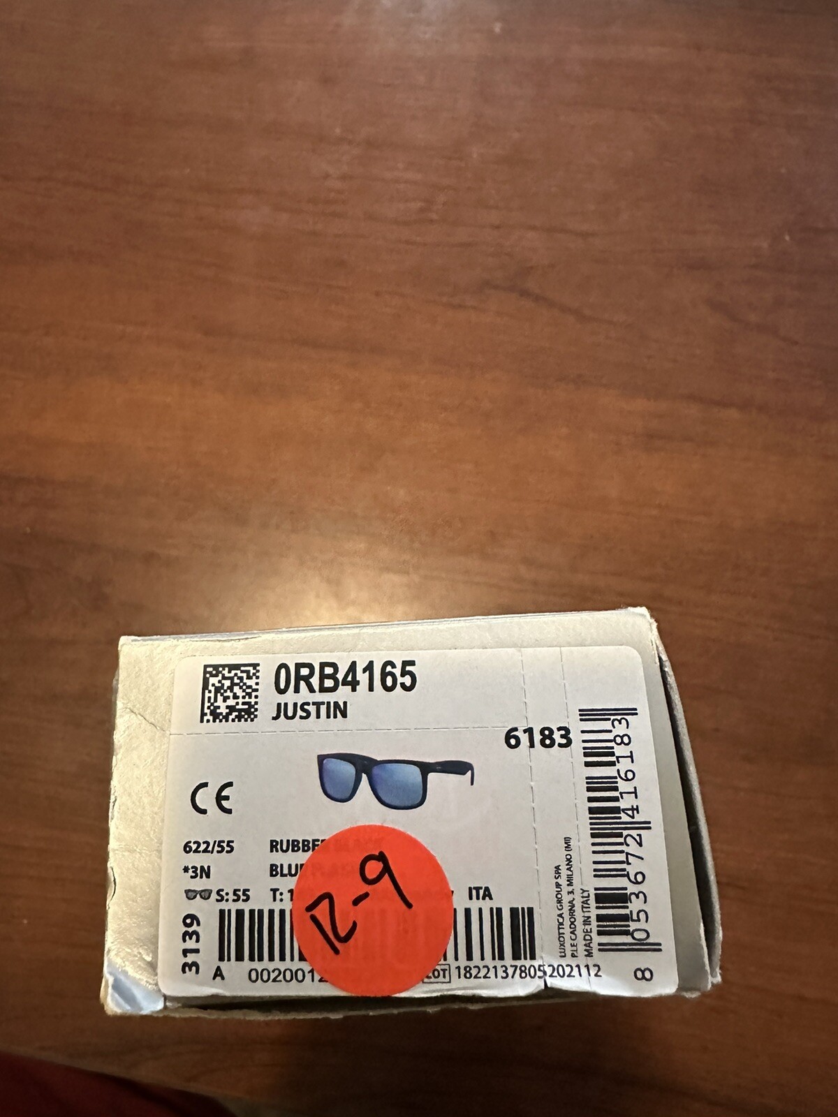Ray-Ban RB4165 622/55 54-16 Justin Color Mix Sunglasses – Black/Blue Mirror