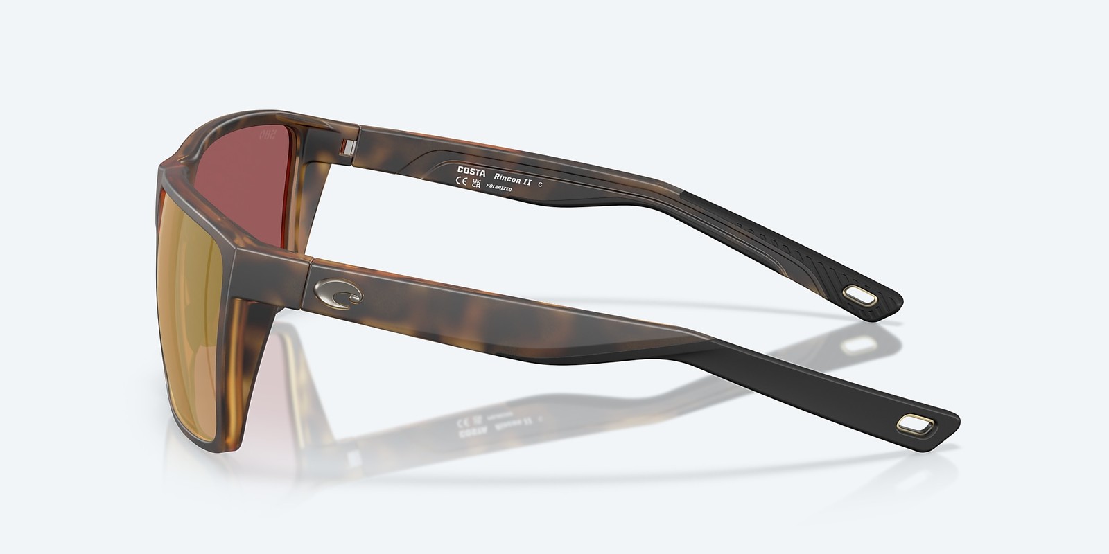 Costa Del Mar Rincon II Matte Tortoise/Gold Mirror 580G Polarized XL Sunglasses