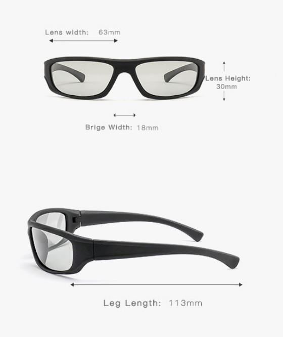 FELRES Men Photochromic Polarized Sunglasses Outdoor Driving Cycling Glasses New