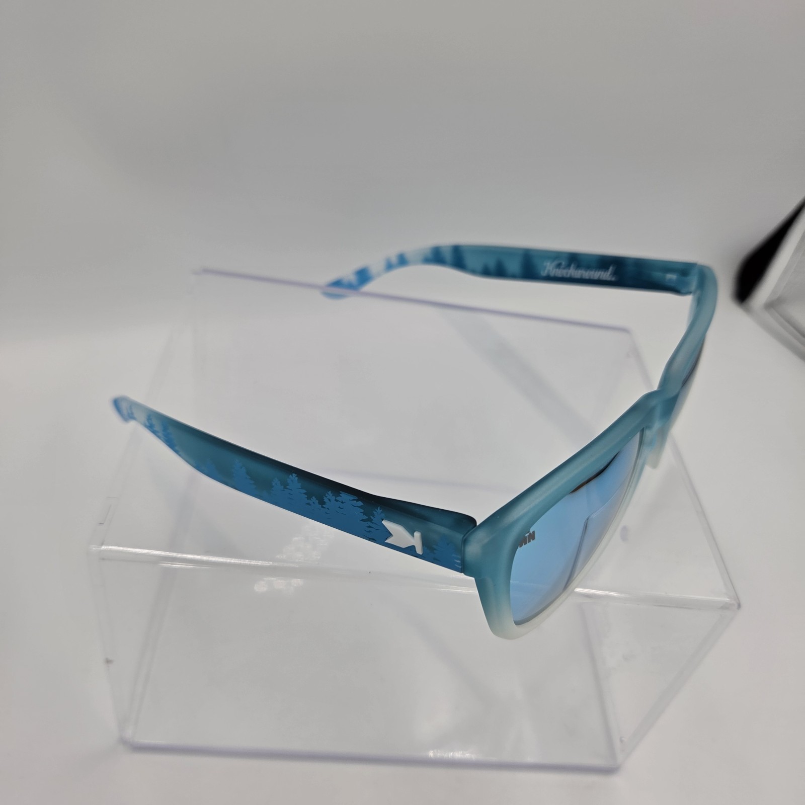 Knockaround #JUSTSHOWUP Limited Edition Forest Print Blue Mirror Sunglasses NEW