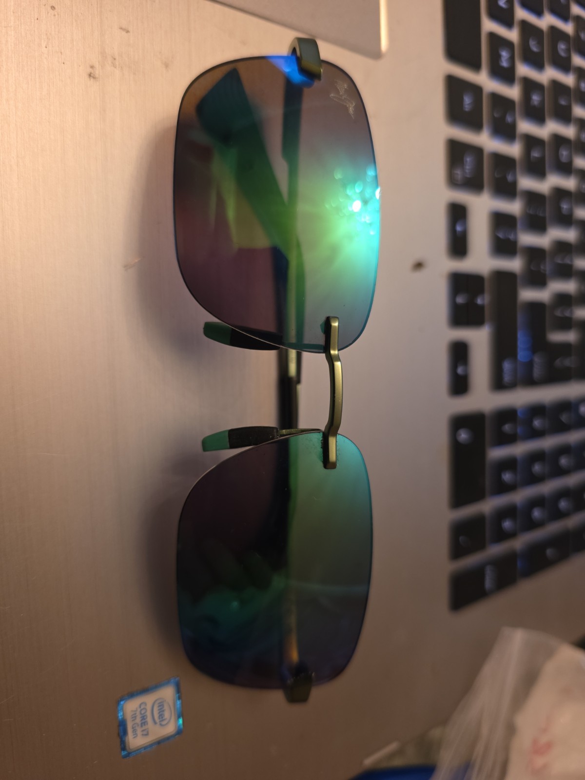 Maui Jim Polarized Lanakila Matte Green Rimless Rectangle Sunglasses – GM624 15