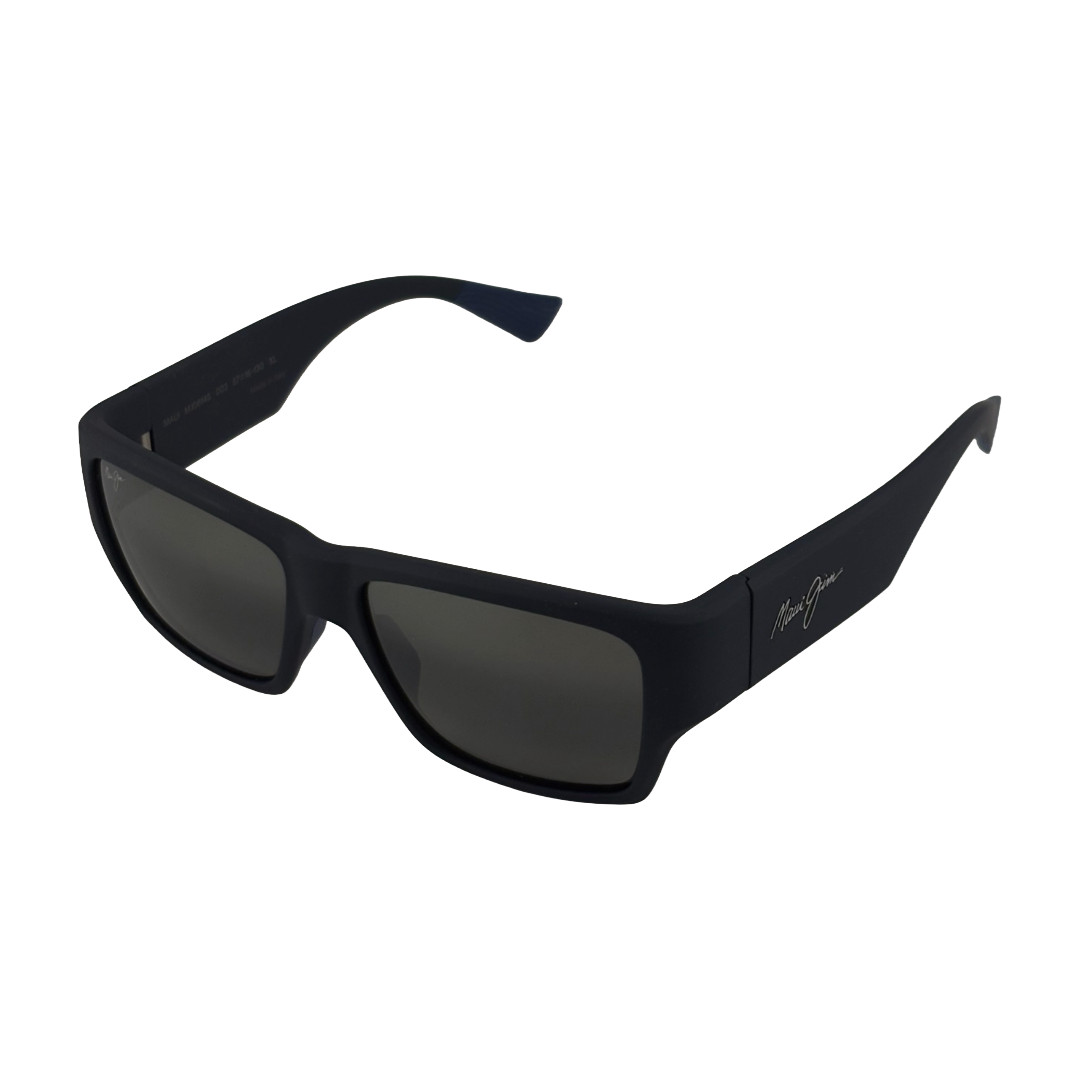 Maui Jim KA‘OLU MJ0614S Rubber Matte Blue Sunglasses 57mm 16mm 130mm XL – 003