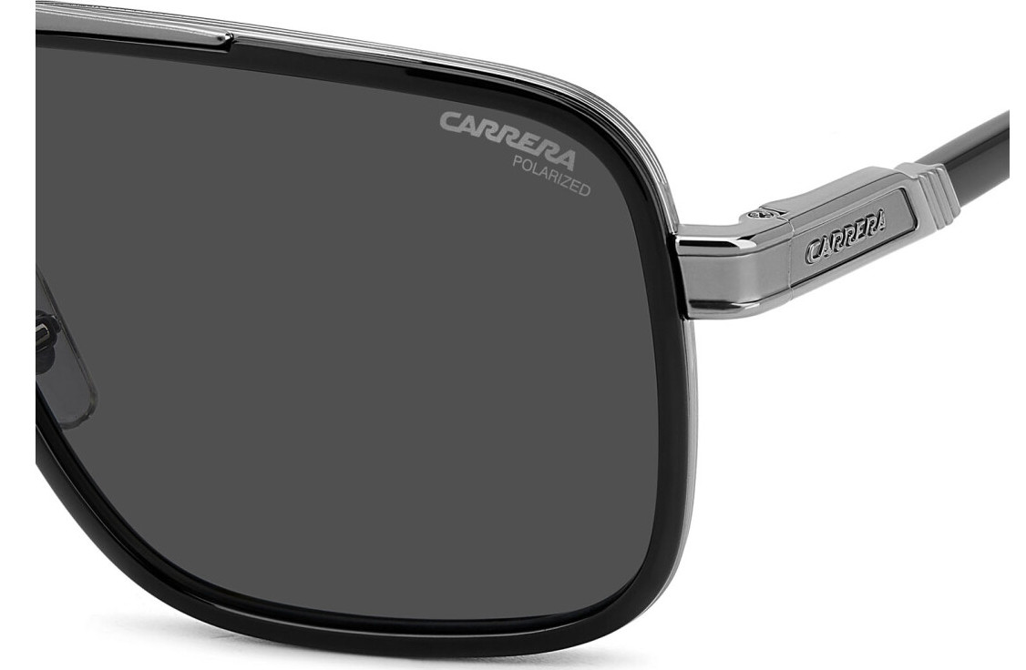 Carrera 1070/S ANS M9Black Ruthenium/Grey Polarized Rectangular Men’s Sunglasses
