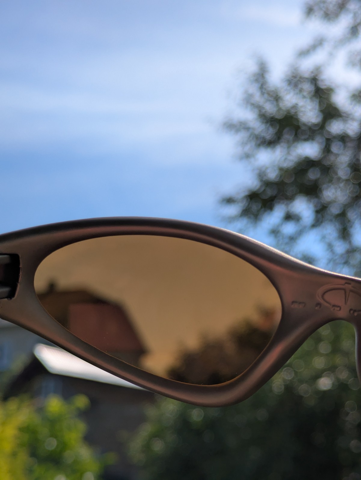 Oakley Minute 1.0 gen 2 FMJ Platinum Frame Gold Iridium Lens Gold iridium 04-082
