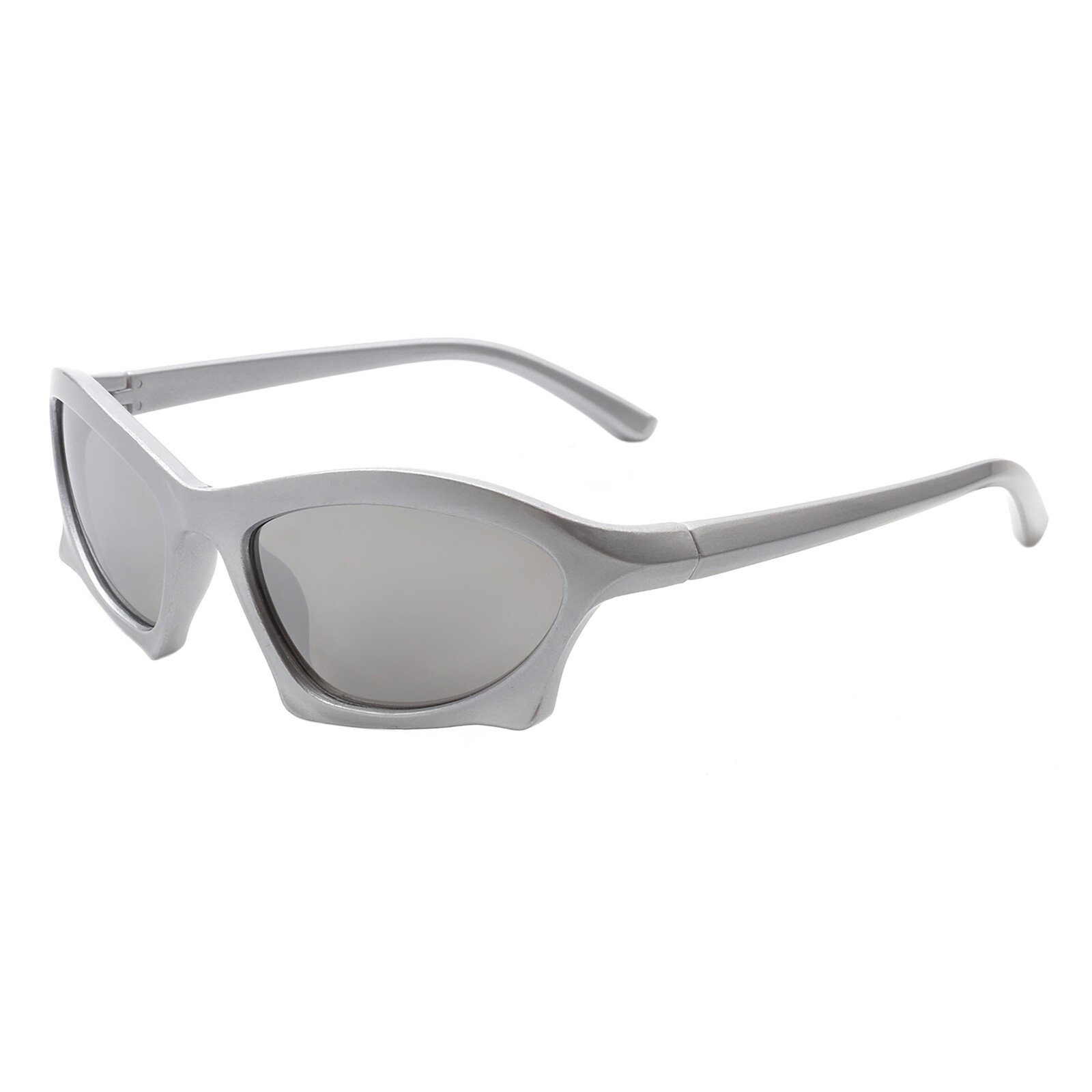 Unisex Sports Sunglasses Geometric Oval Wrap Around Lightweight UV 400