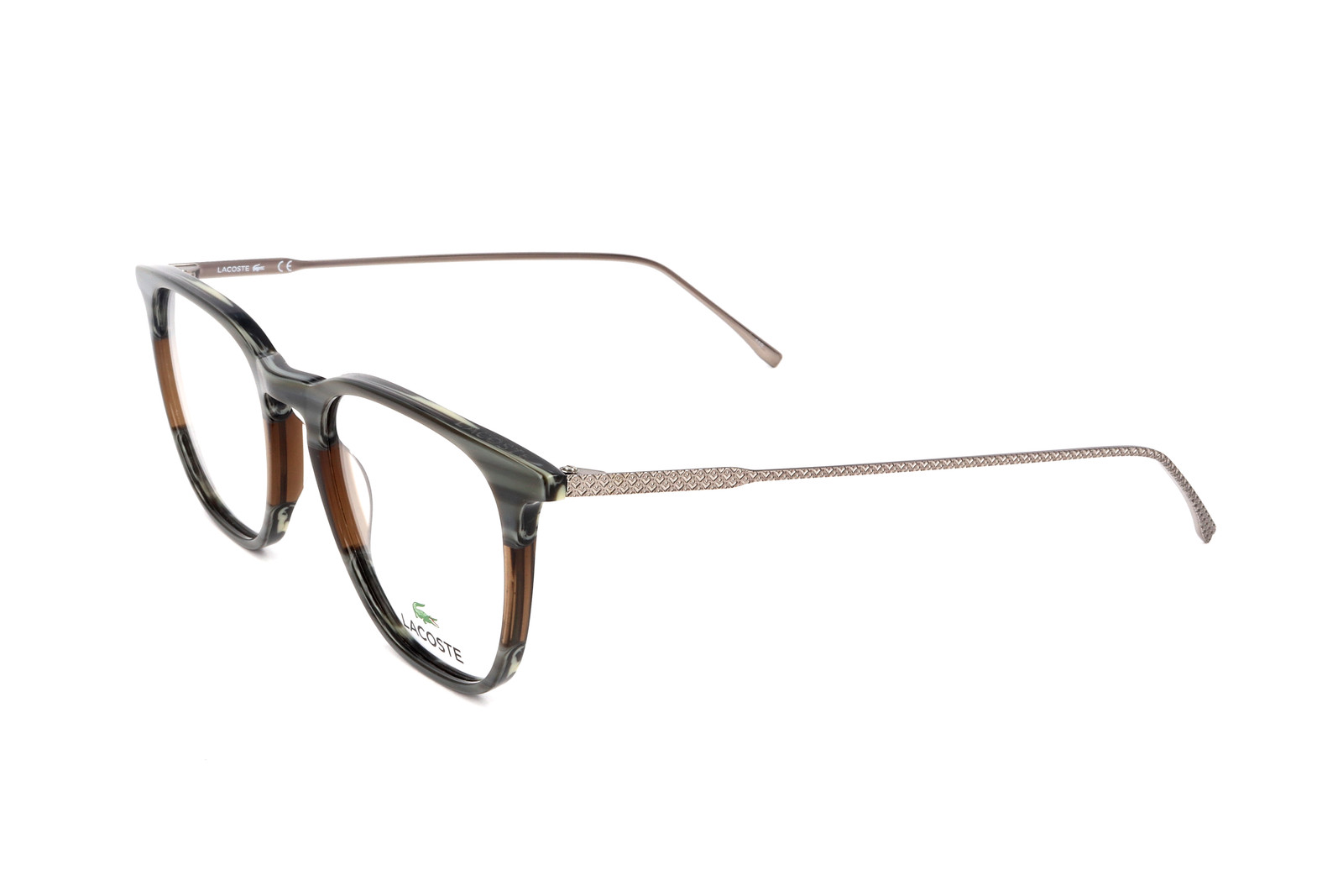 Lacoste Men’s 50 mm Brown Grey Eyeglasses L2828-210-50
