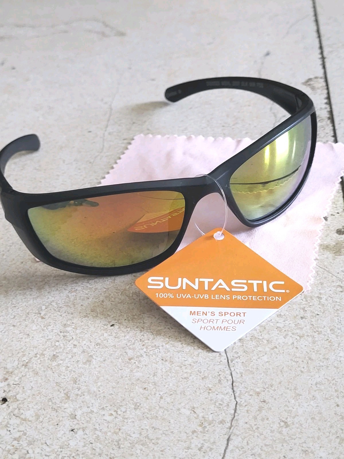 Suntastic Sunglasses for Men 100% UVA-UVB Lens Protection With Carry Pouch