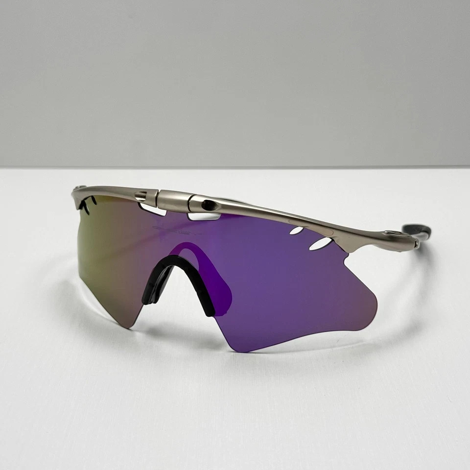 Oakley Mag X-Metal Sunglasses Silver Frame Purple Lens New Rare