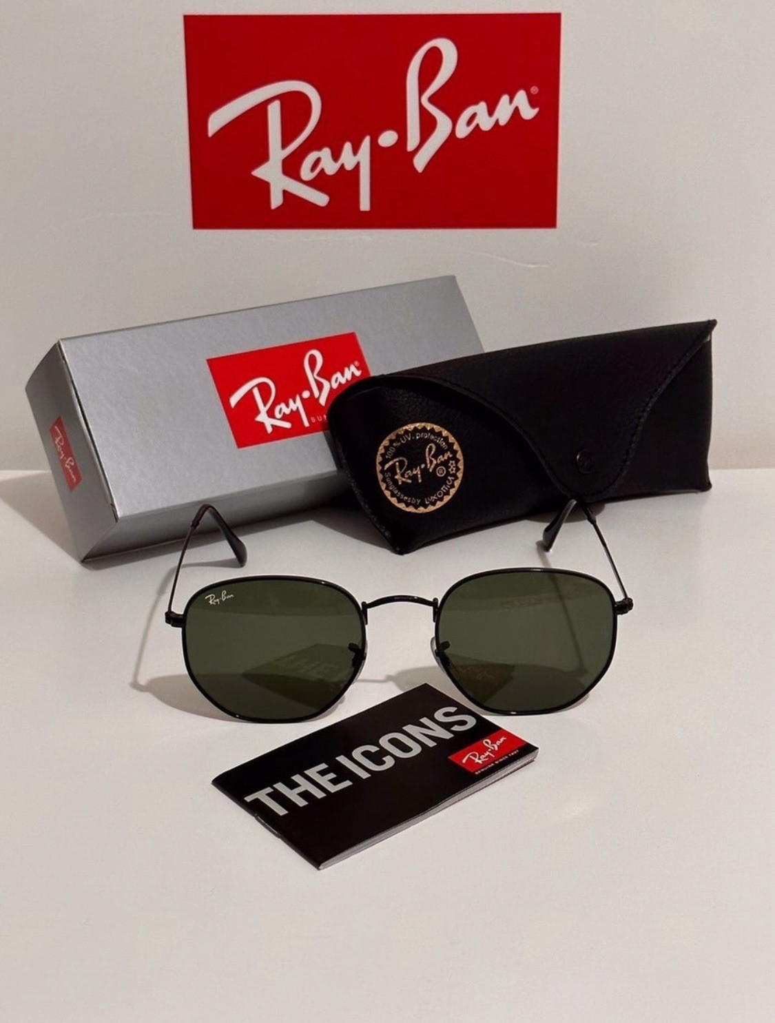 New Ray-Ban RB3548N 54mm Hexagonal Unisex Sunglasses