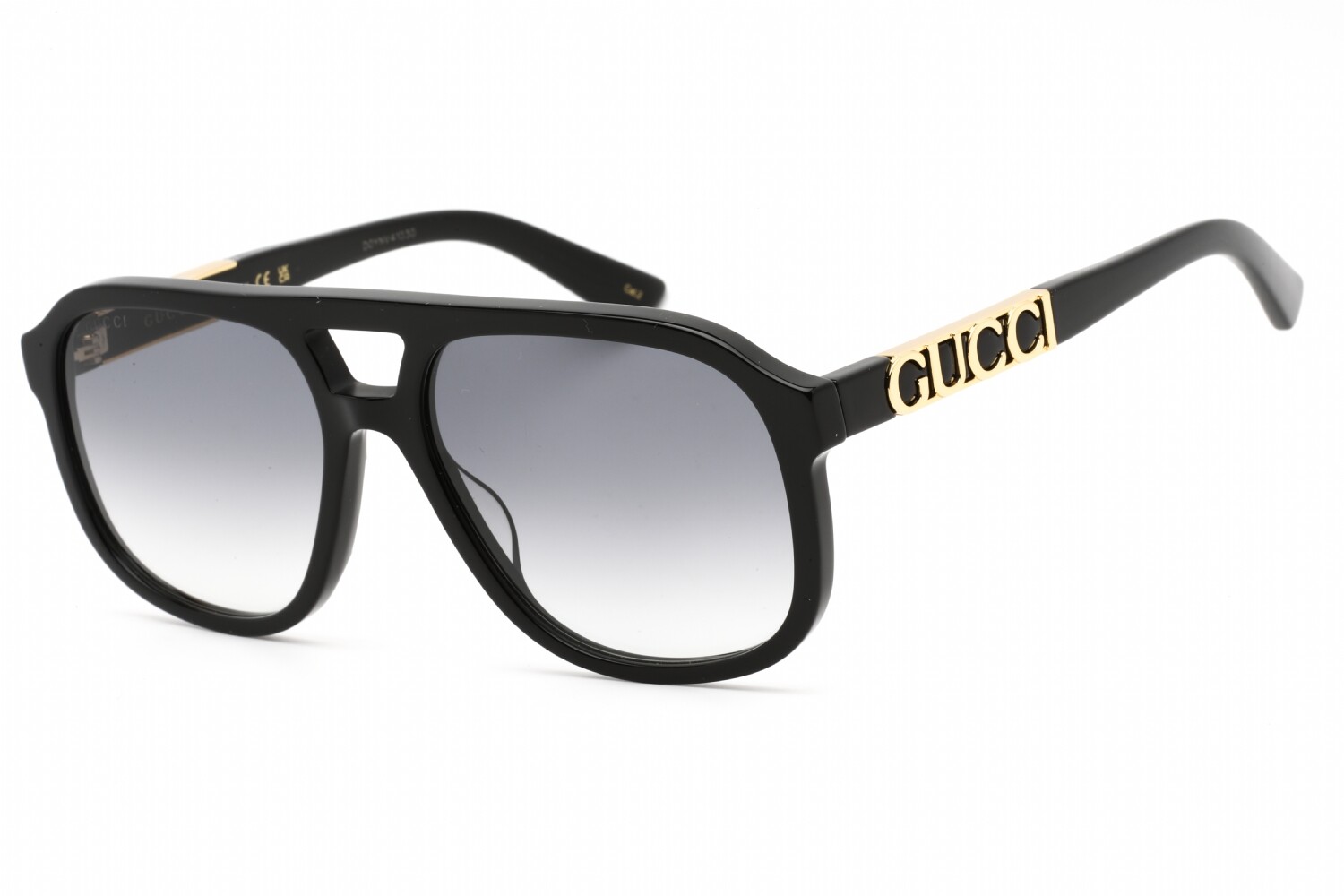 GUCCI GG1188S 002 Sunglasses Black Frame Grey Gradient Lenses 58mm