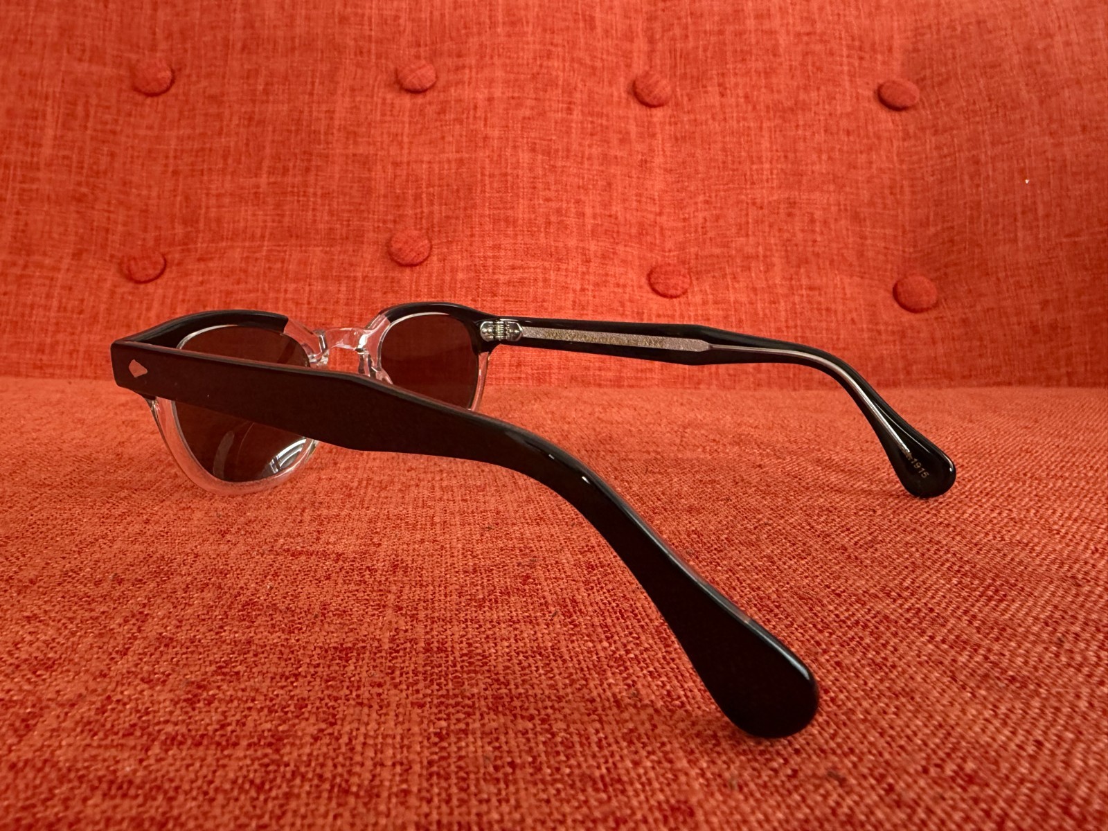 MOSCOT Lemtosh Sun Sunglasses | Black Crystal | 44mm | G-15 Polarized Glass Lens