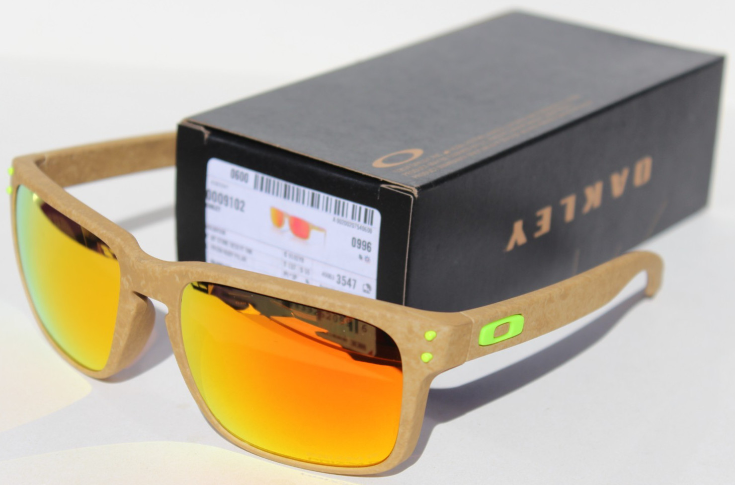 OAKLEY Holbrook POLARIZED Sunglasses Matte Stone Desert/Prizm Ruby OO9102-Y8 NEW