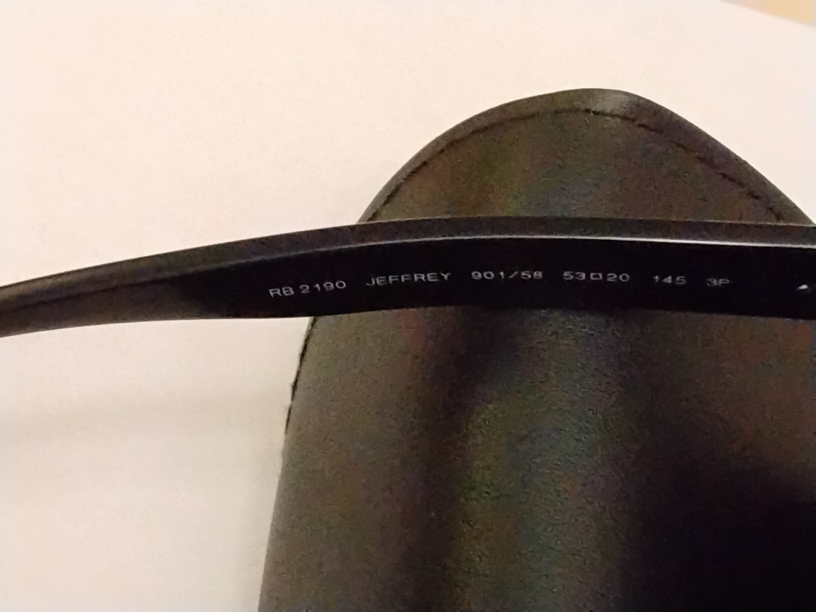 Ray-Ban Sunglasses RB2190 P JEFFREY 901/58 Black Men’s with original case