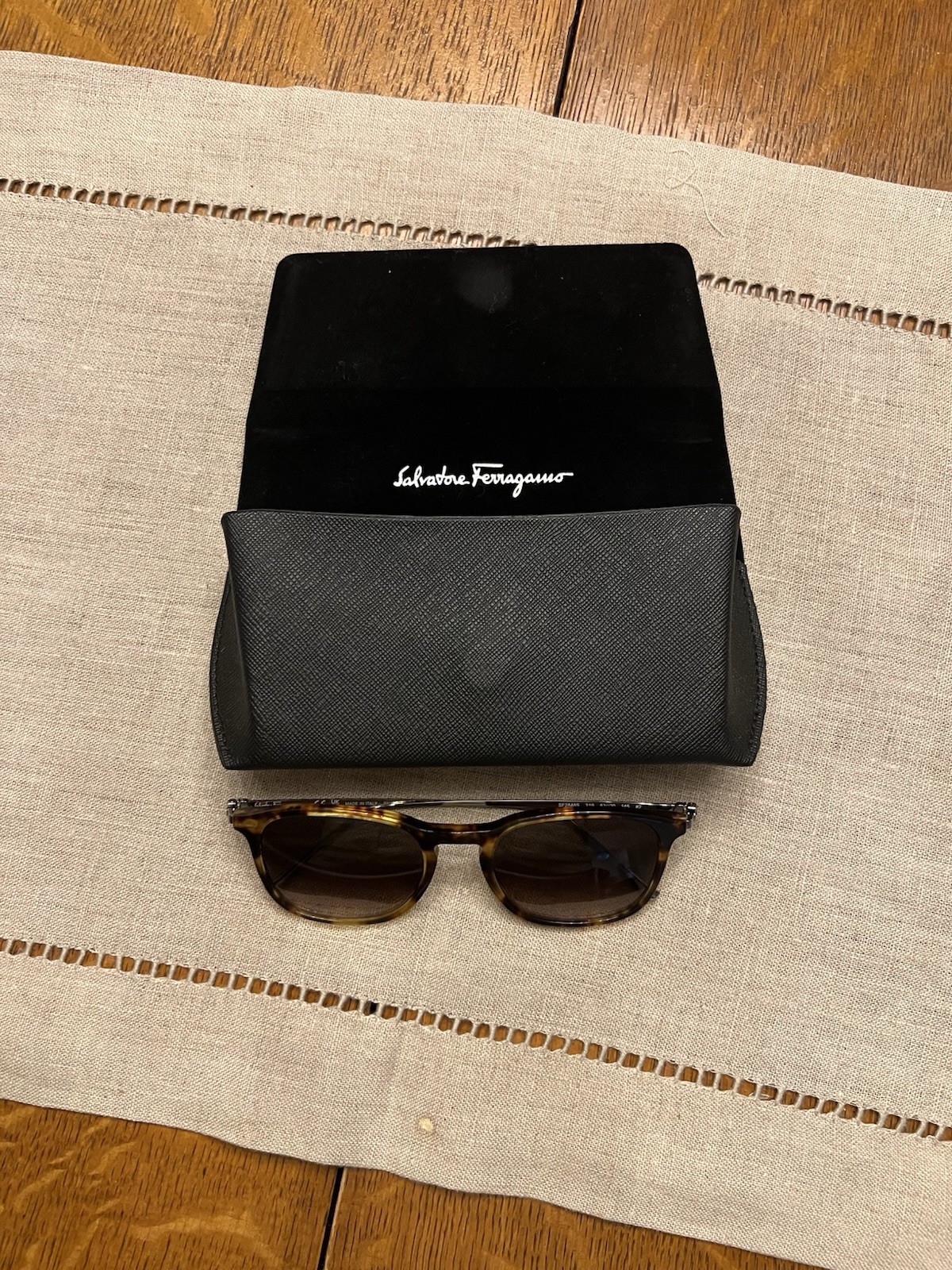 Salvatore Ferragamo Mens Sunglasses with Case Made In Italy