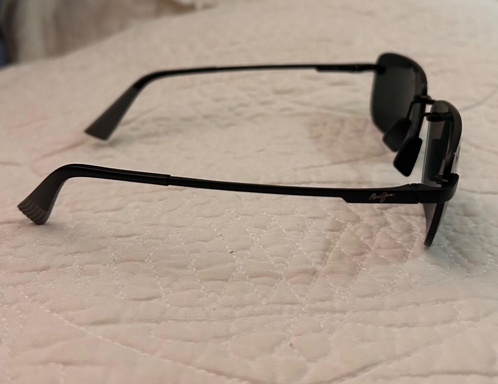NWT Maui Jim Men’s Lanakila Matte Black W/Gray Polarized Sunglasses MJ624-02
