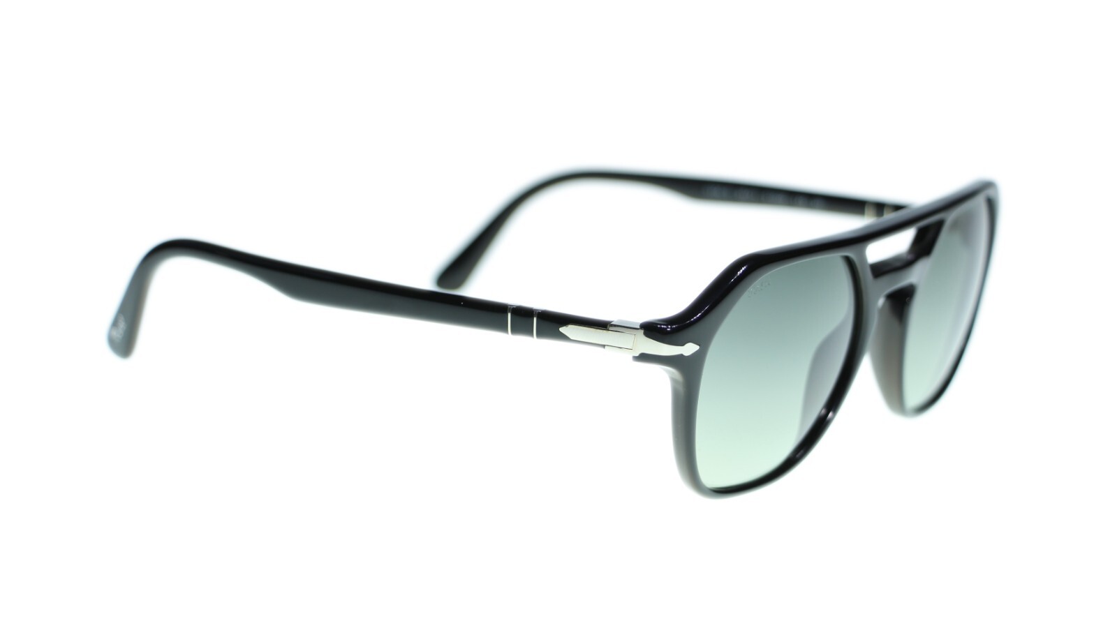 Persol Mens Irregular Sunglasses PO3206 95/71 Black/Dark Grey Gradient Lens 51mm