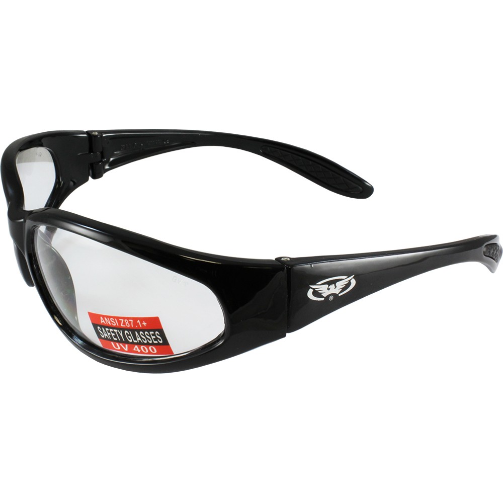 Global Vision Hercules Safety Glasses Sunglasses 2 Pair Smoke and Clear Lenses