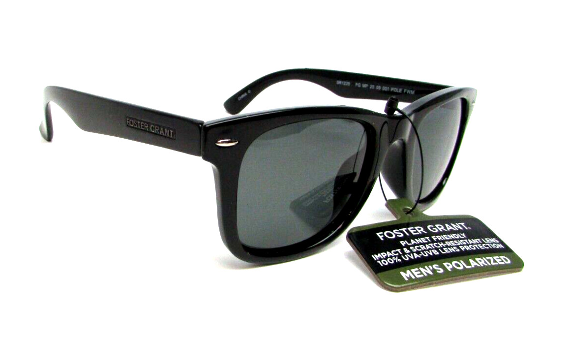 Foster Grant Men’s POLARIZED Sunglasses FG MP 20 09 001 100% UV Protection