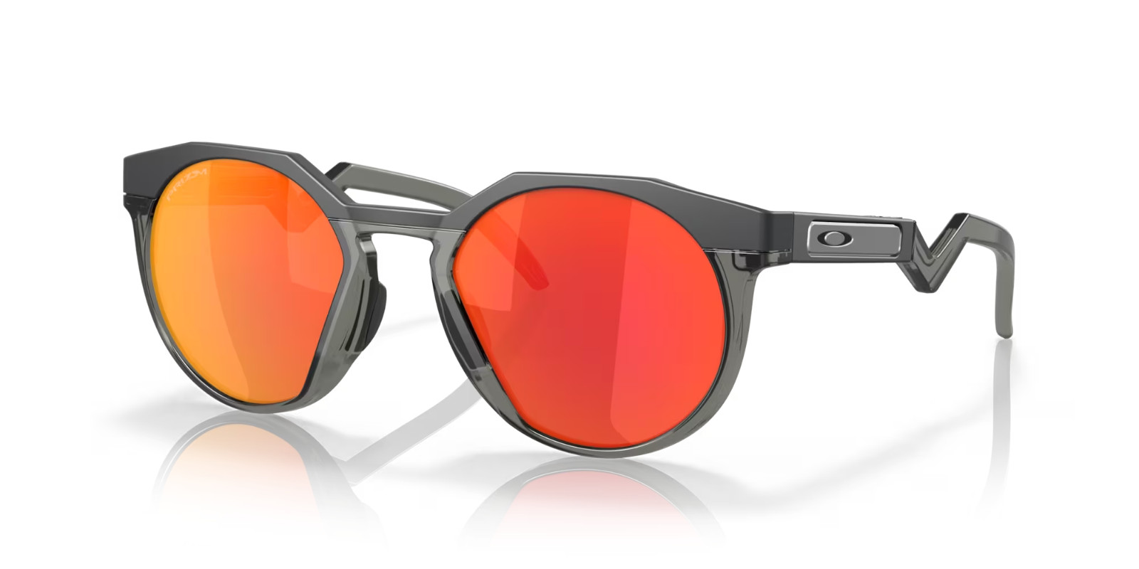 Oakley HSTN Sunglasses OO9242-0252 Matte Carbon Frame W/ PRIZM Ruby Lens