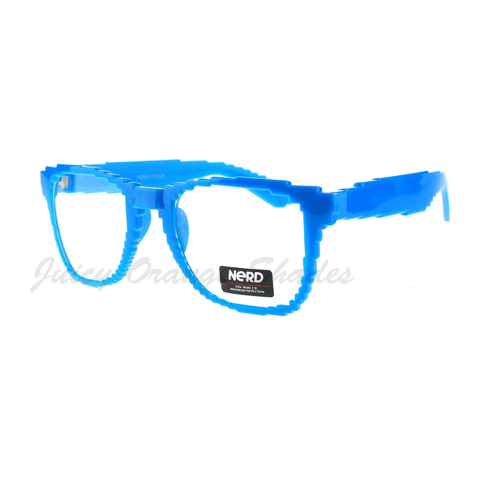 Pixelated Clear Lens Glasses Pixel Digital Fashion Eyeglasses