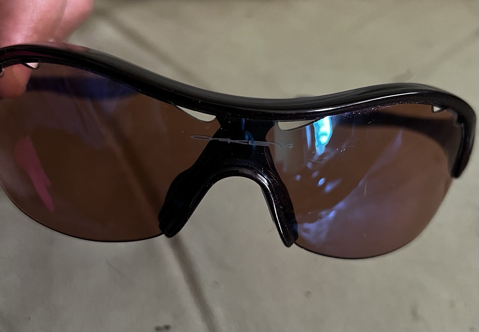 Oakley Endure Black Red Sparkling Sunglasses Made In USA