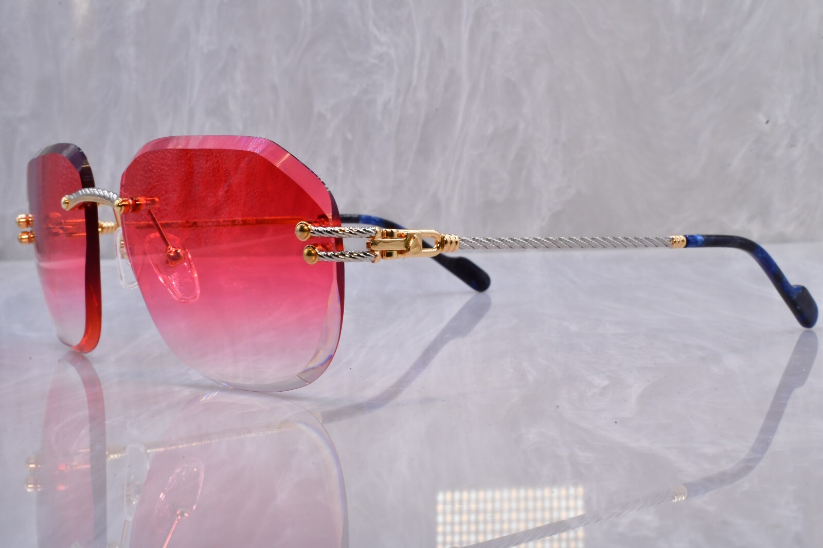 Artifact “Rope Line” Sunglasses Model 504/1 Cherry cartier Gradient Bi coloR