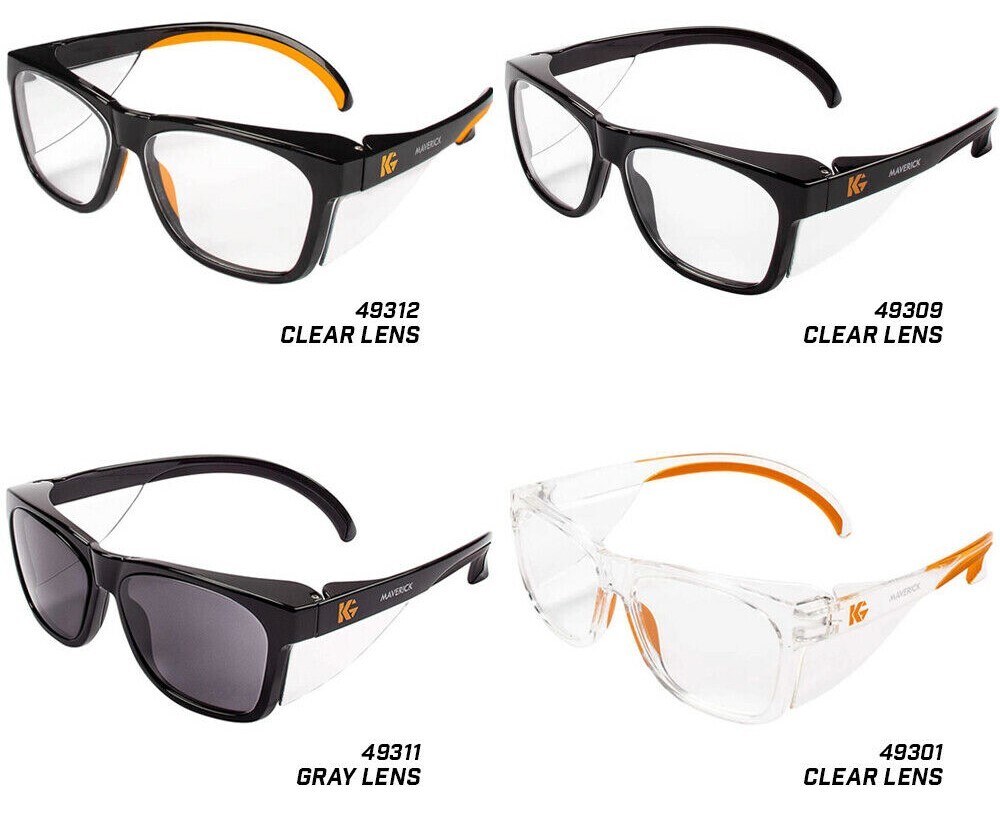 1 Kleenguard Maverick Protective Anti-Fog Safety Glasses Integrated Side Shields