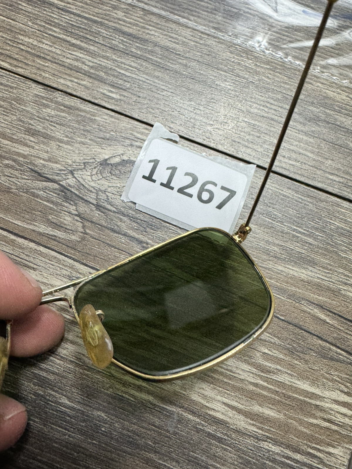 1980’s 52[]16mm VINTAGE B&L RAY-BAN GEP G15 UV SMALL CARAVAN AVIATOR SUNGLASSES