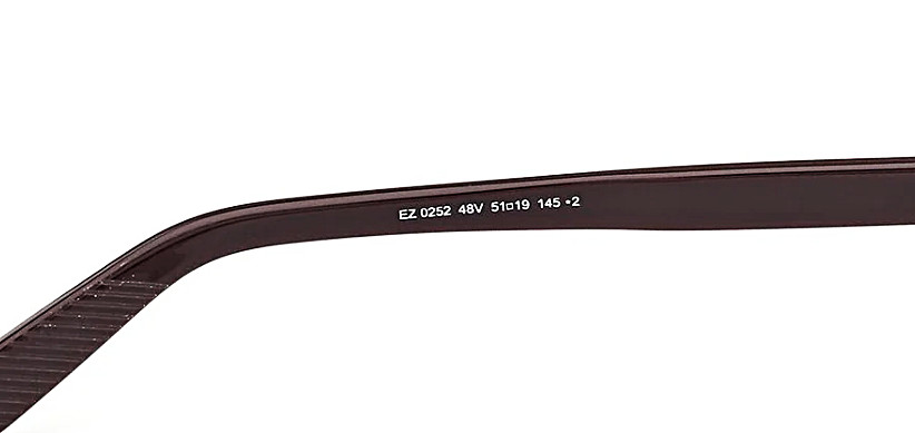 Ermenegildo Zegna EZ 0252 Sunglasses 48V Dark Brown/Blue lenses size 51 new