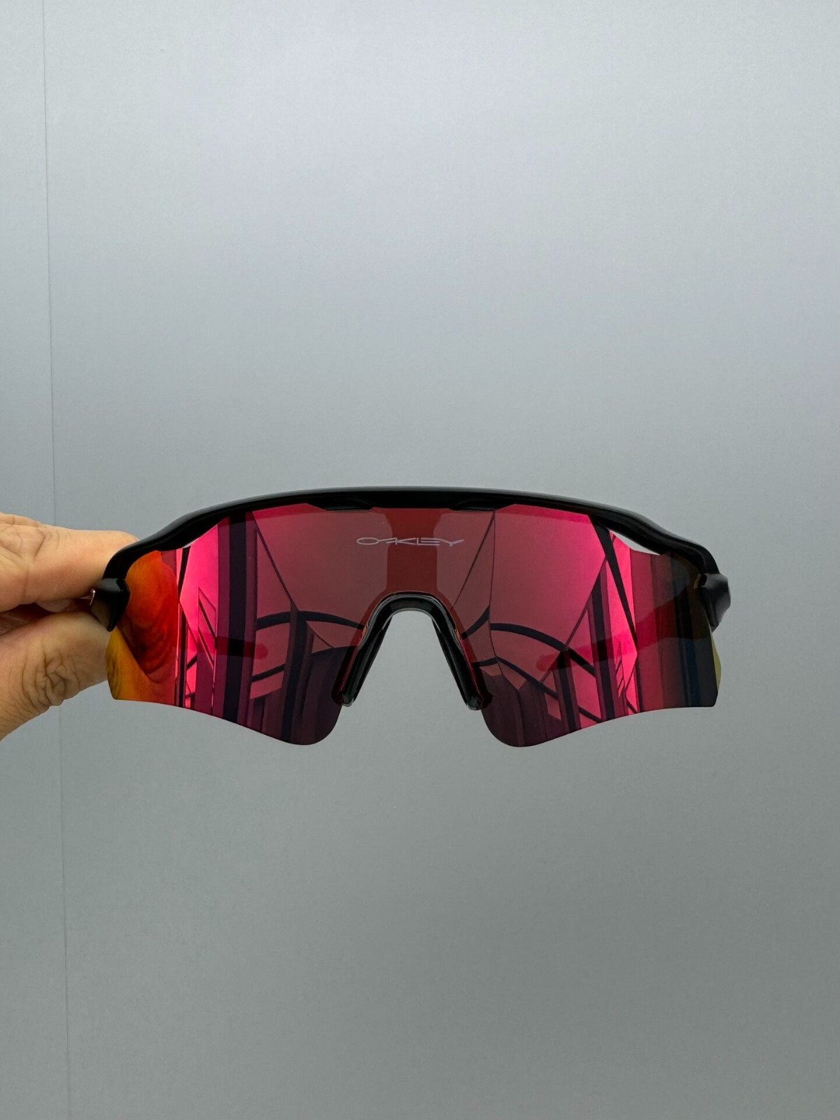 Oakley Radar EV Path OO9208 Lightweight Red Sunglasses Matte Black Frame Prizm