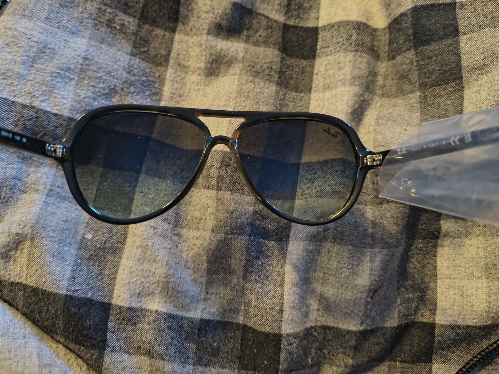 RAY BAN RB4125 710 A6 Havana Green Gradient Men’s Sunglasses