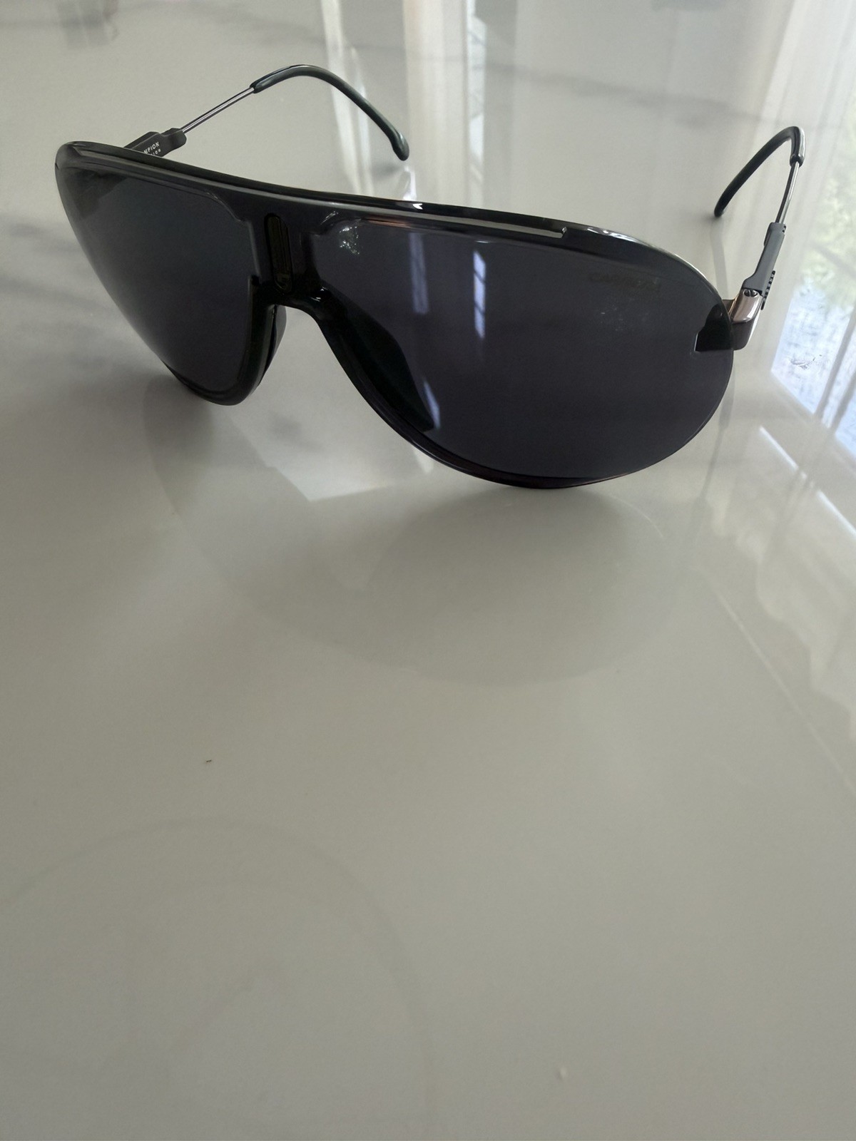 Carrera Speedchampion 8072K Shield Sunglasses Black Gray Lens w/Case #160