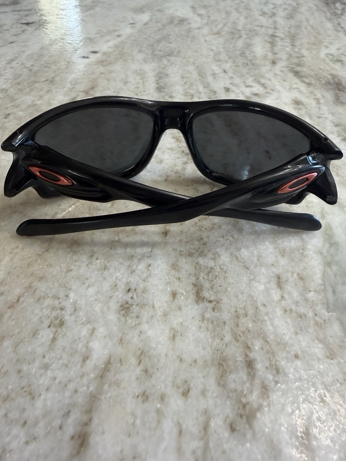 Oakley Ten X Sunglasses Glossy Black Frame Black Lenses Made in USA Rare