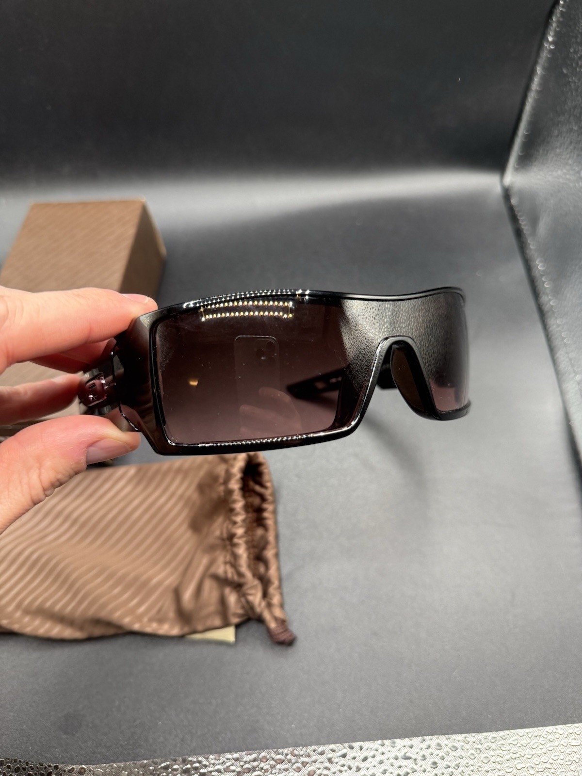 Oakley Oil Rig Polished Black w/G40 Black Gradient Lenses 03-494
