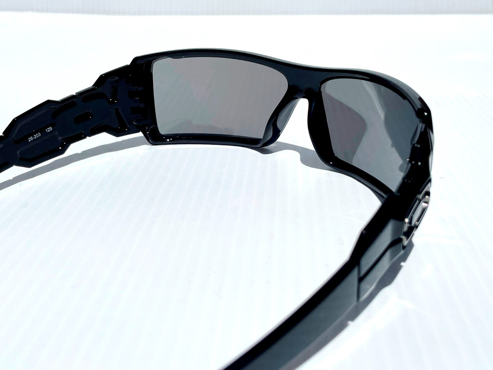 Oakley OIL RIG polished BLACK POLARIZED Galaxy CHROME Mirror lens Sunglass 9081