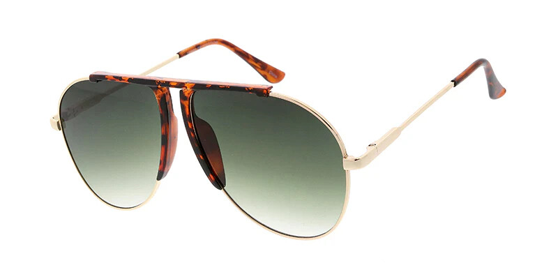 Sunglasses Pilot XXL “Talon” Oversize Aviator Men Women Metal Frame Gradient
