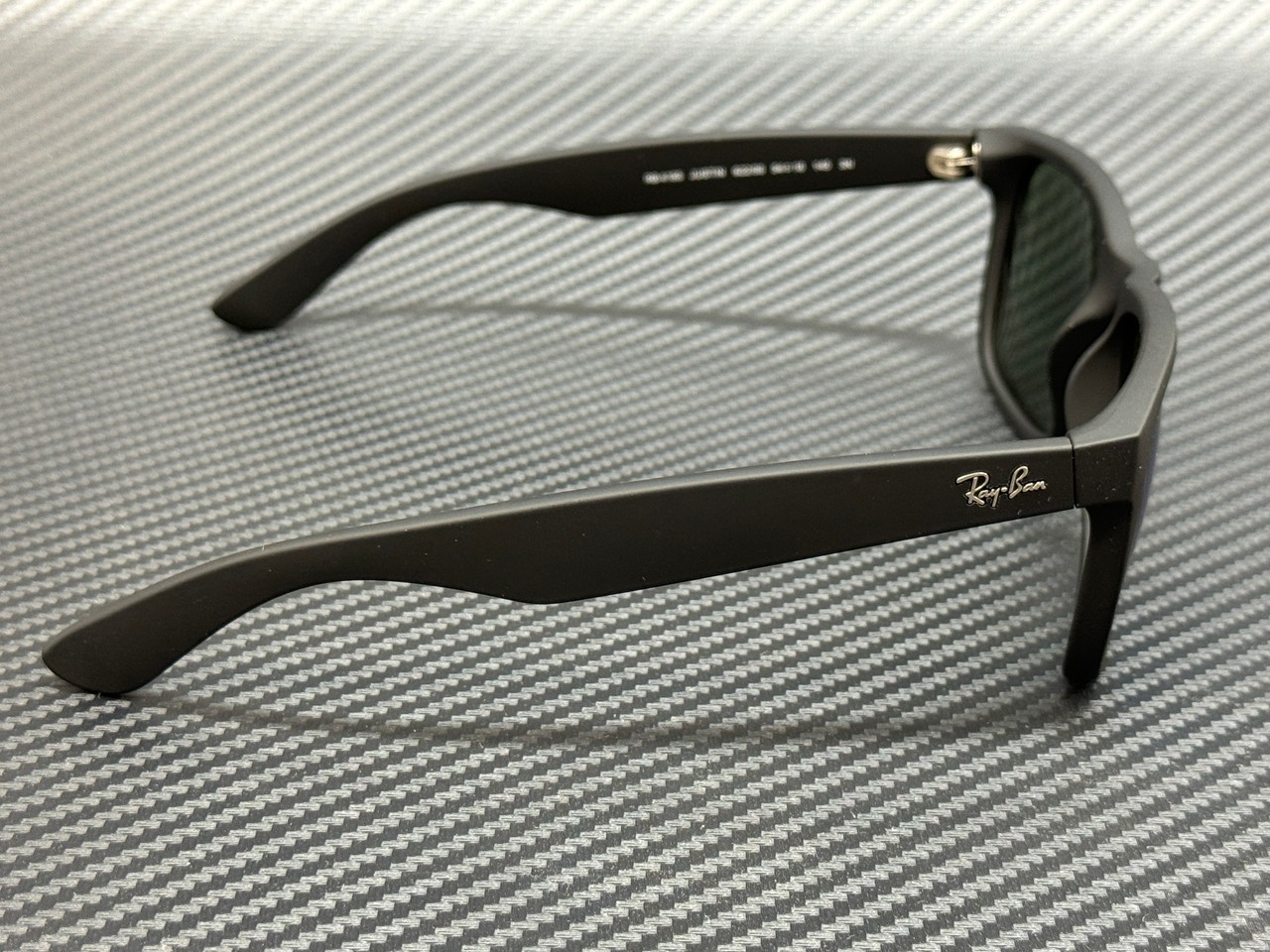 RAY BAN RB4165 622 55 Rubber Black Blue Flash Unisex 54 mm Sunglasses
