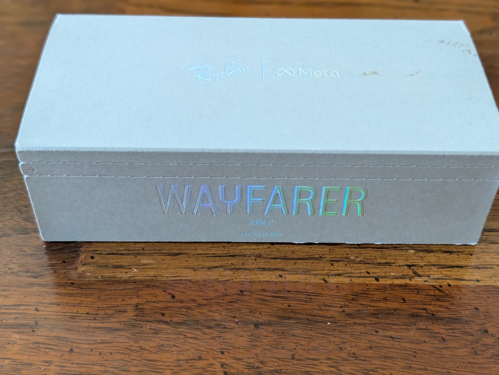 SEALED Ray-Ban Meta Wayfarer Ltd Ed Matte Transparent / BROWN MIRROR GOLD