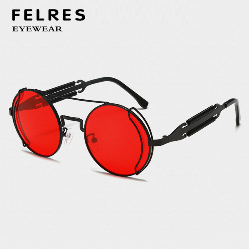 Metal Round Outdoor Sports Sunglasses Men Women Classic Punk Style Glasses Hot